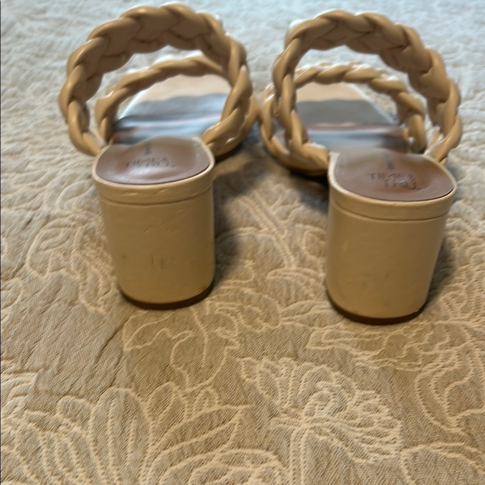 Time and Tru Cream Braided Slide Sandals - Picture 3 of 3